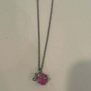JUICY COUTURE Pink Heart Necklace